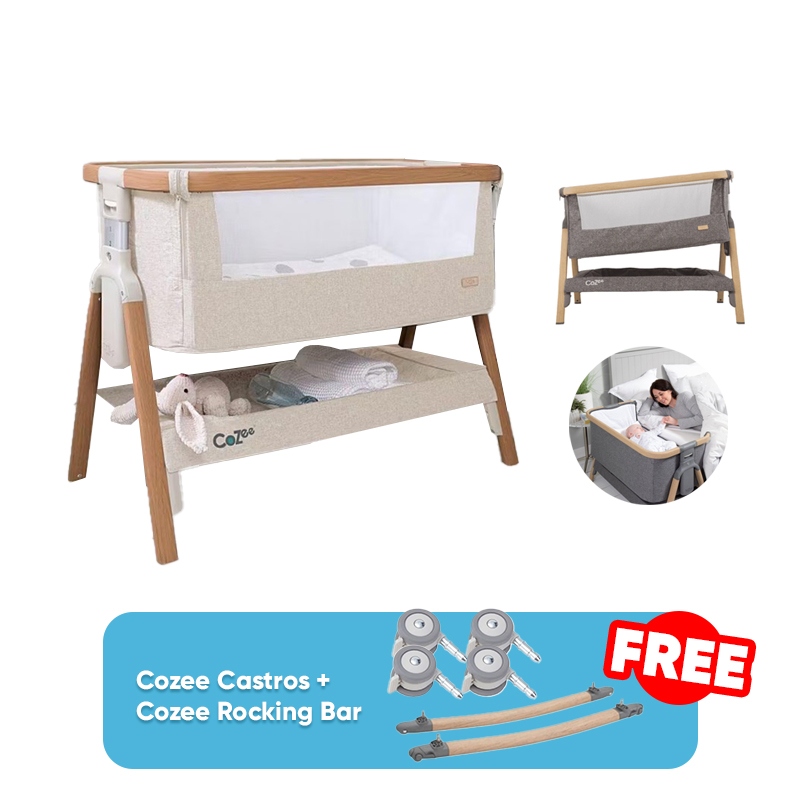 Tutti Bambini Cozee Bedside Crib + FREE GIFT